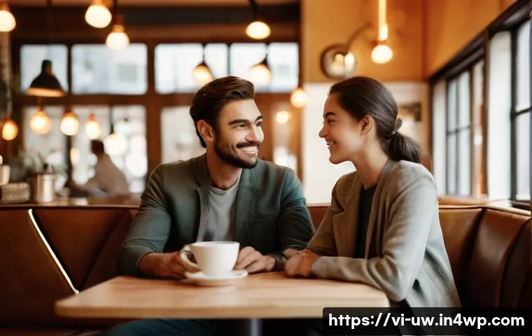 표현력 향상을 위한 개인적인 전략 - **Prompt for Active Listening:**
    A vibrant, medium shot capturing two individuals in a cozy, wel...